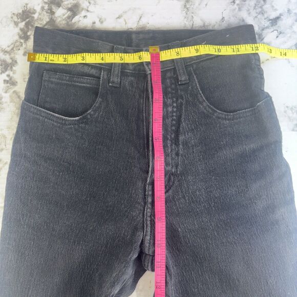 VTG Vintage Traffic Jeans Black 5 Pocket Retro Tapered Leg Rock Size 5/6 - Picture 4 of 16